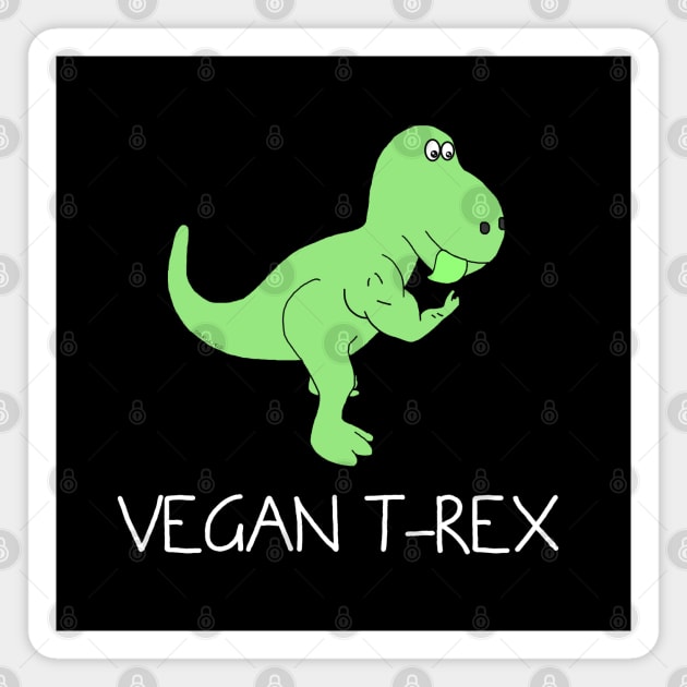 Vegan T-Rex Magnet by Danielle